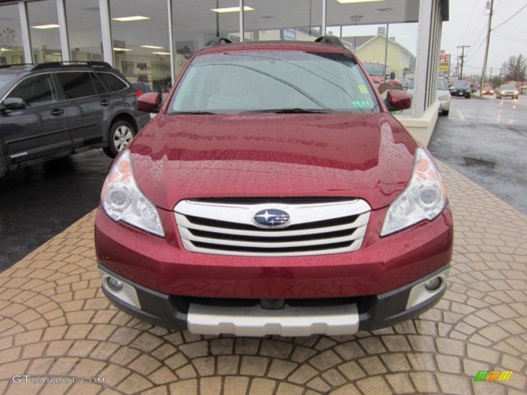 2011 Outback 3.6R Limited Wagon - Ruby Red Pearl / Warm Ivory photo #2