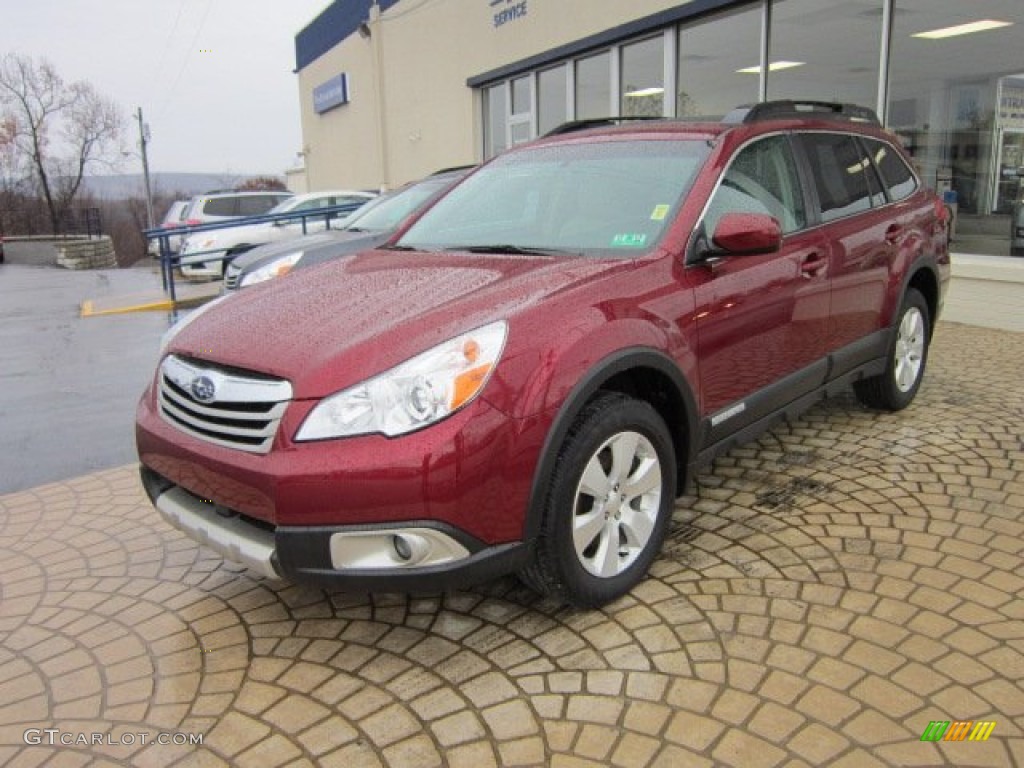 2011 Outback 3.6R Limited Wagon - Ruby Red Pearl / Warm Ivory photo #7