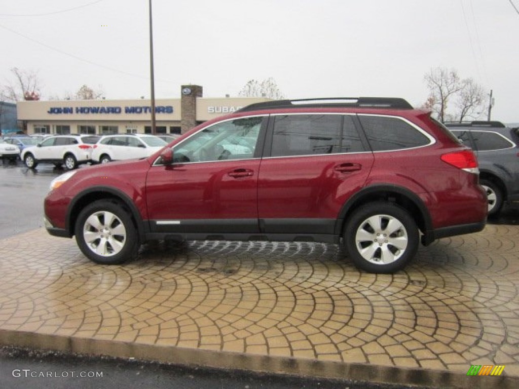 2011 Outback 3.6R Limited Wagon - Ruby Red Pearl / Warm Ivory photo #8