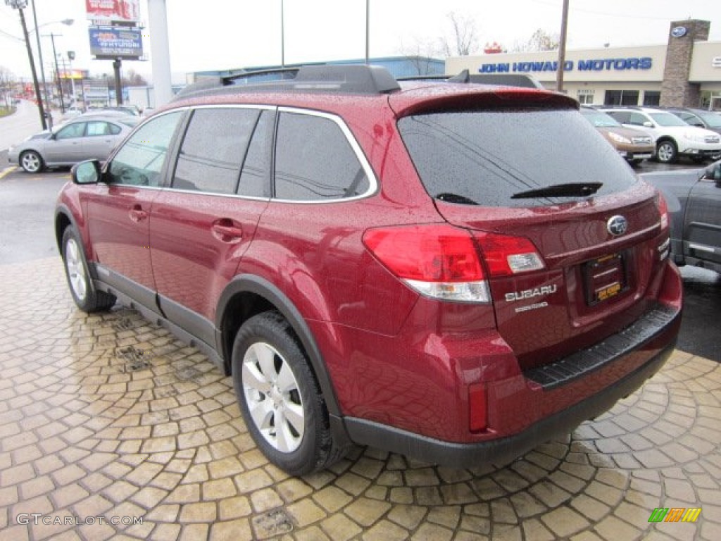 2011 Outback 3.6R Limited Wagon - Ruby Red Pearl / Warm Ivory photo #9