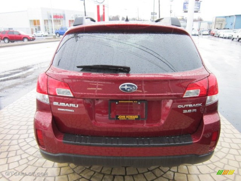 2011 Outback 3.6R Limited Wagon - Ruby Red Pearl / Warm Ivory photo #10