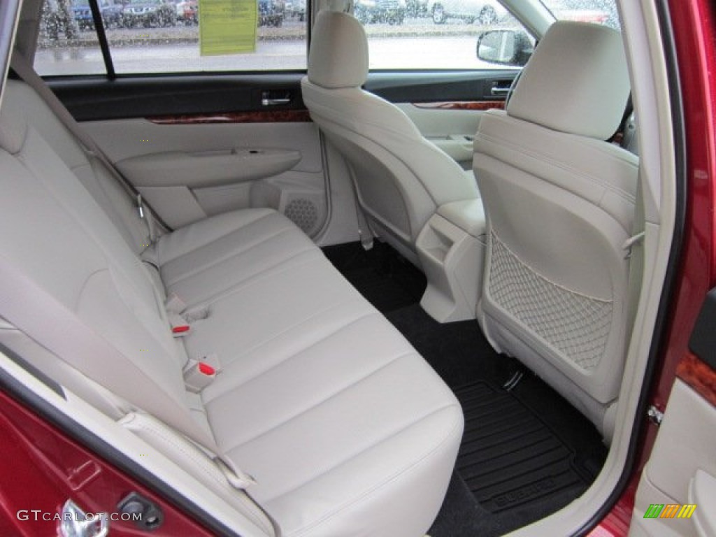 2011 Outback 3.6R Limited Wagon - Ruby Red Pearl / Warm Ivory photo #13