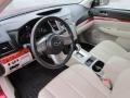  2011 Outback Warm Ivory Interior 