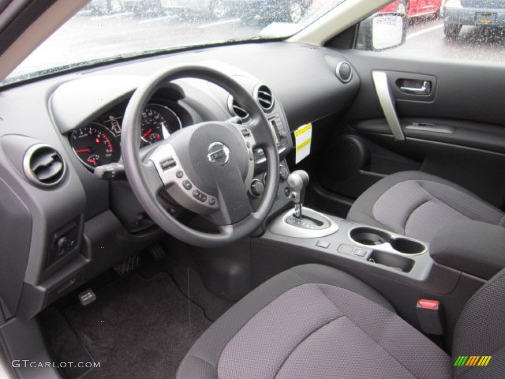 Black Interior 2012 Nissan Rogue SV AWD Photo #56555404