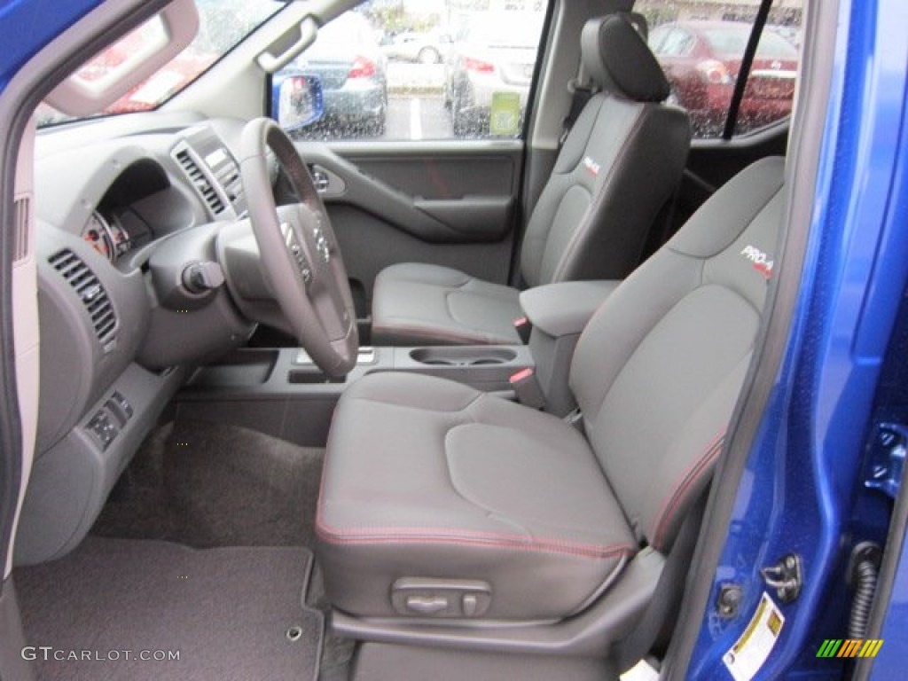 Pro 4X Graphite/Red Interior 2012 Nissan Frontier Pro-4X Crew Cab 4x4 Photo #56555941