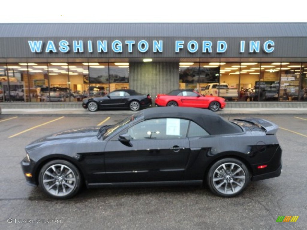 2011 Mustang GT/CS California Special Convertible - Ebony Black / CS Charcoal Black/Carbon photo #1