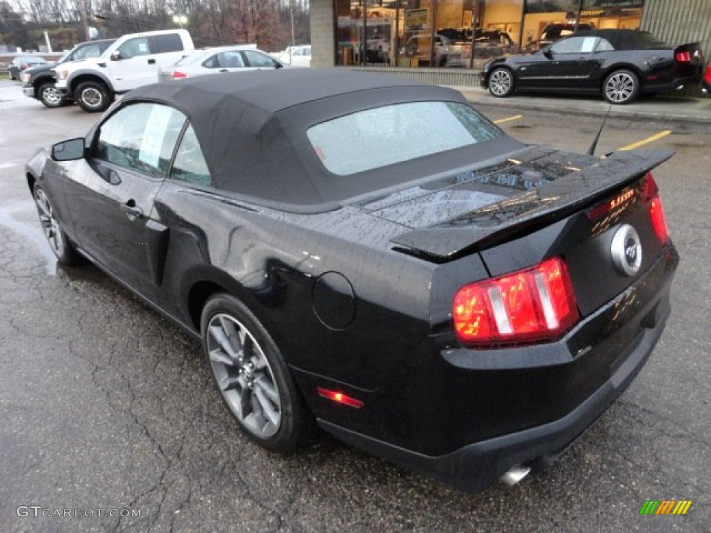 2011 Mustang GT/CS California Special Convertible - Ebony Black / CS Charcoal Black/Carbon photo #2