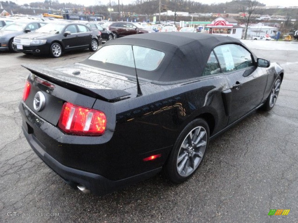 2011 Mustang GT/CS California Special Convertible - Ebony Black / CS Charcoal Black/Carbon photo #4