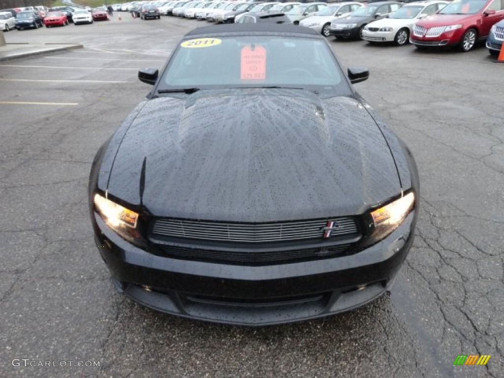 2011 Mustang GT/CS California Special Convertible - Ebony Black / CS Charcoal Black/Carbon photo #7