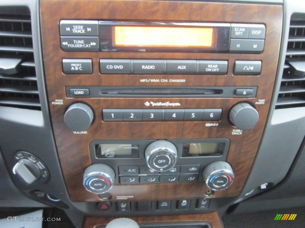 2012 Nissan Titan SL Heavy Metal Chrome Edition Crew Cab 4x4 Controls Photo #56556883
