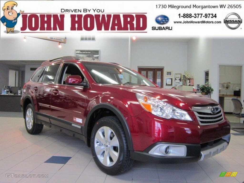 Ruby Red Pearl Subaru Outback