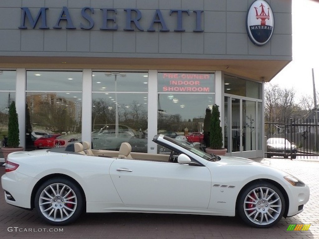 Bianco Eldorado (White) 2012 Maserati GranTurismo Convertible GranCabrio Exterior Photo #56558398