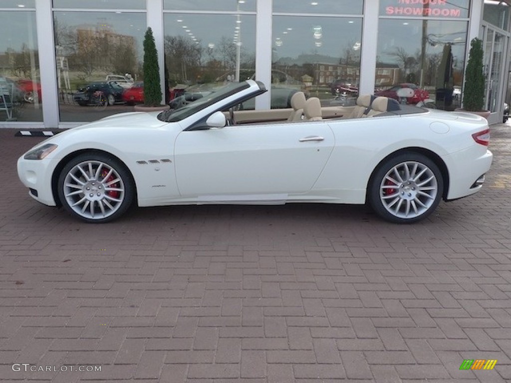 Bianco Eldorado (White) 2012 Maserati GranTurismo Convertible GranCabrio Exterior Photo #56558446