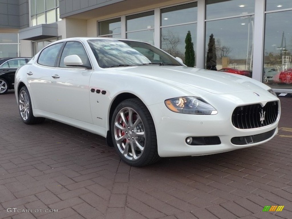 Bianco Eldorado (White) 2012 Maserati Quattroporte S Exterior Photo #56558692