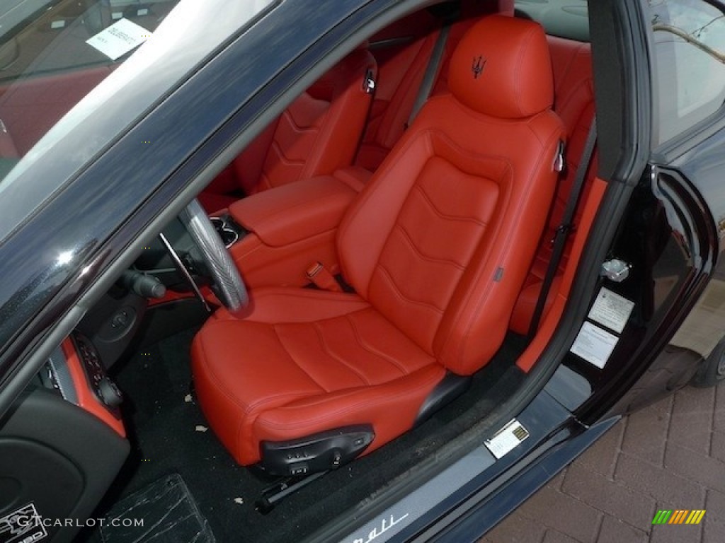 Rosso Corallo Interior 2012 Maserati GranTurismo S Automatic Photo #56559148
