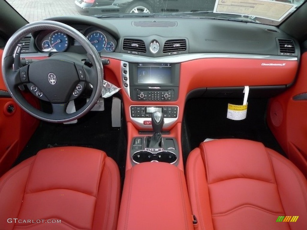 2012 Maserati GranTurismo S Automatic Rosso Corallo Dashboard Photo #56559169