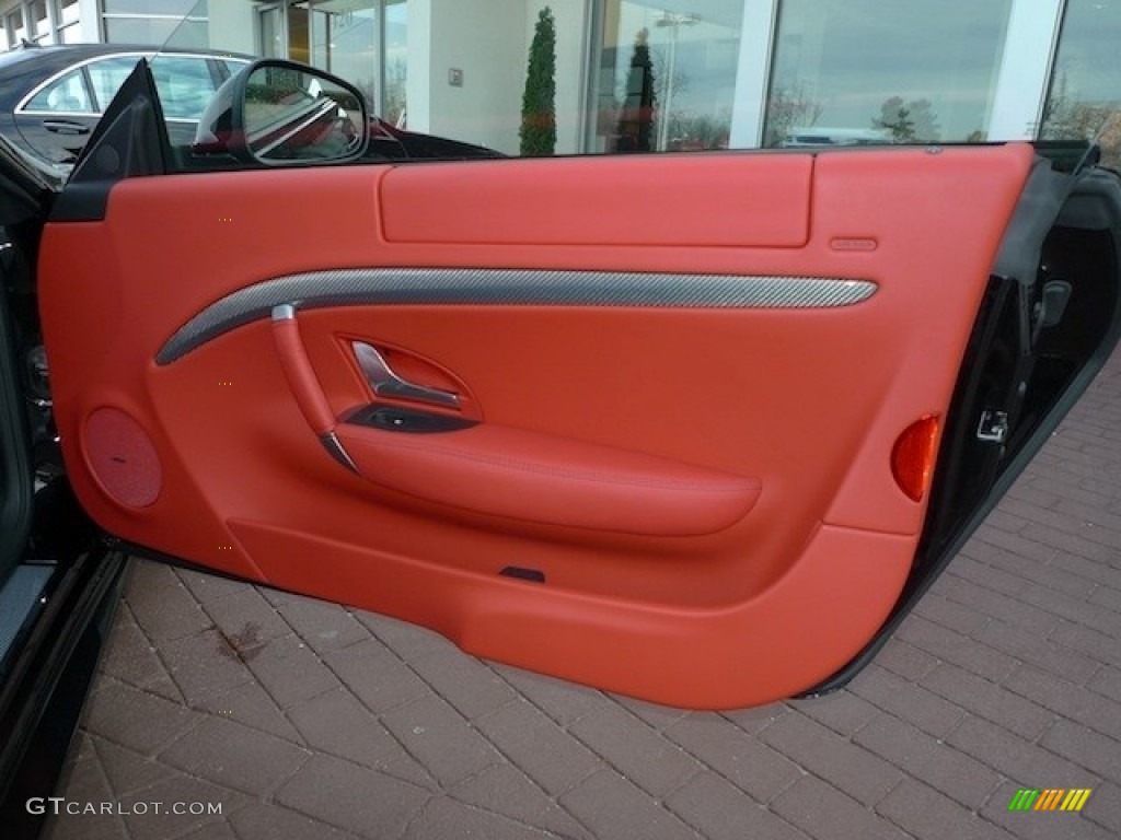 2012 Maserati GranTurismo S Automatic Rosso Corallo Door Panel Photo #56559259