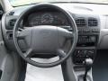 2002 Kia Rio Gray Interior Dashboard Photo