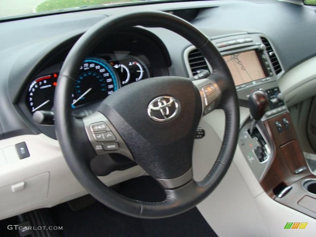 2010 Toyota Venza V6 AWD Gray Steering Wheel Photo #56559934