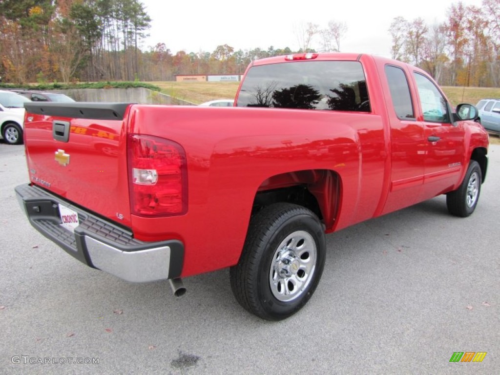 Victory Red 2012 Chevrolet Silverado 1500 LS Extended Cab Exterior Photo #56562221