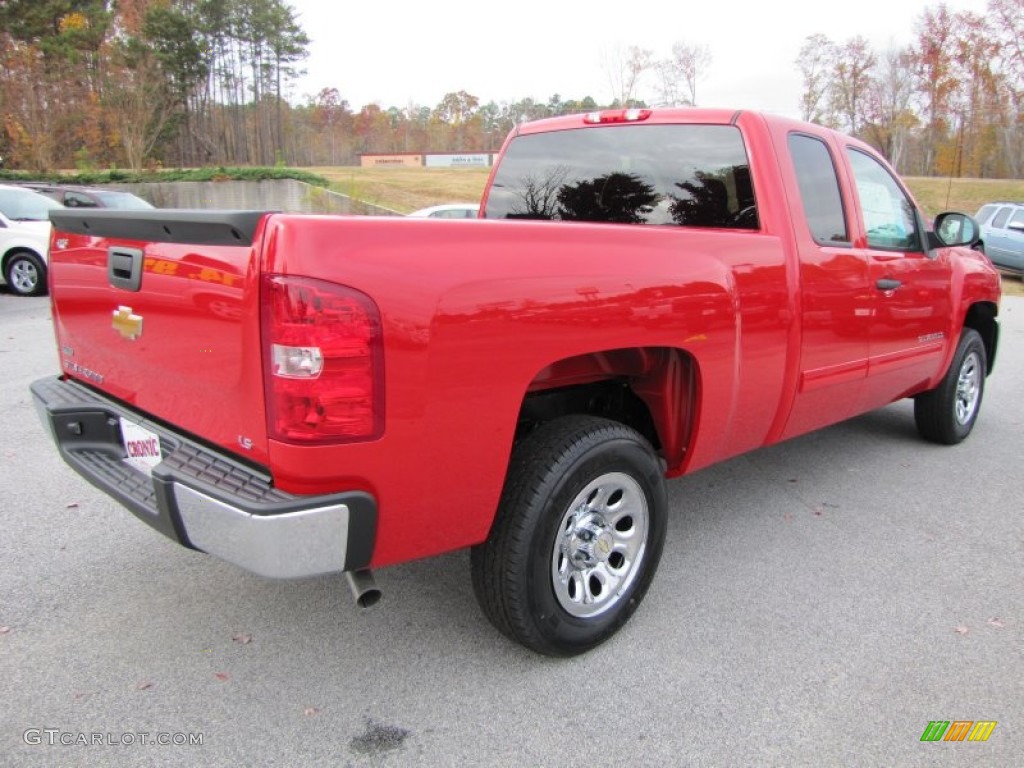 2012 Silverado 1500 LS Extended Cab - Victory Red / Dark Titanium photo #7