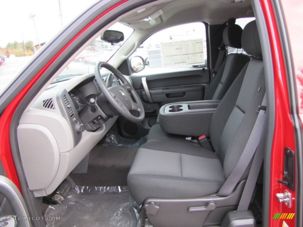 Dark Titanium Interior 2012 Chevrolet Silverado 1500 LS Extended Cab Photo #56562230