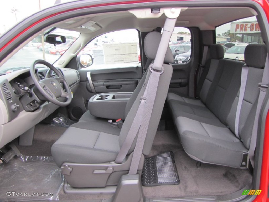 Dark Titanium Interior 2012 Chevrolet Silverado 1500 LS Extended Cab Photo #56562233