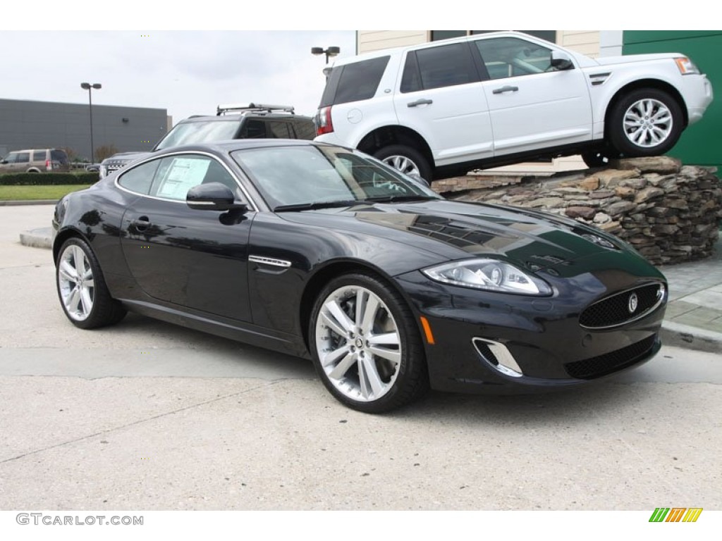 Midnight Black 2012 Jaguar XK XKR Coupe Exterior Photo #56563389
