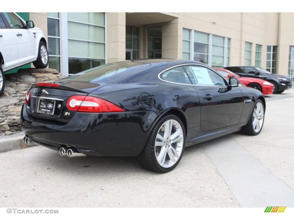 2012 XK XKR Coupe - Midnight Black / Warm Charcoal/Warm Charcoal photo #3