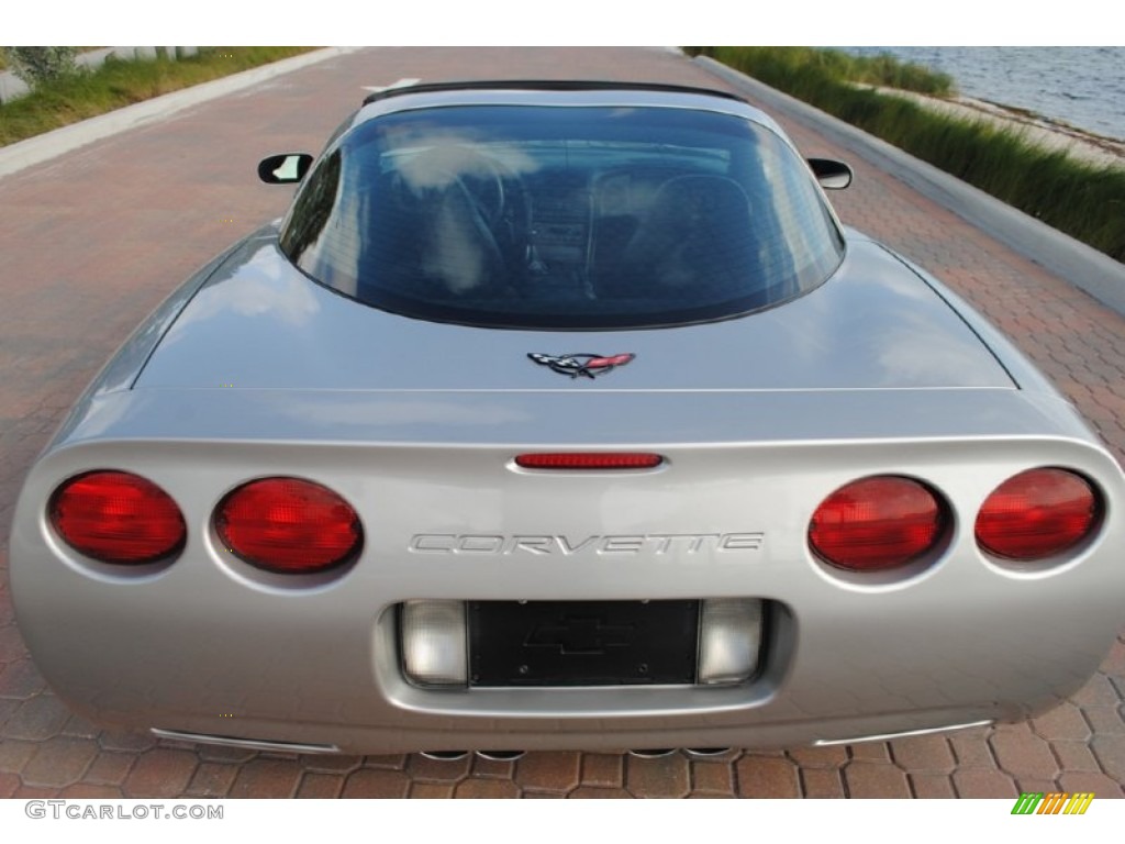 2004 Corvette Coupe - Machine Silver Metallic / Black photo #9
