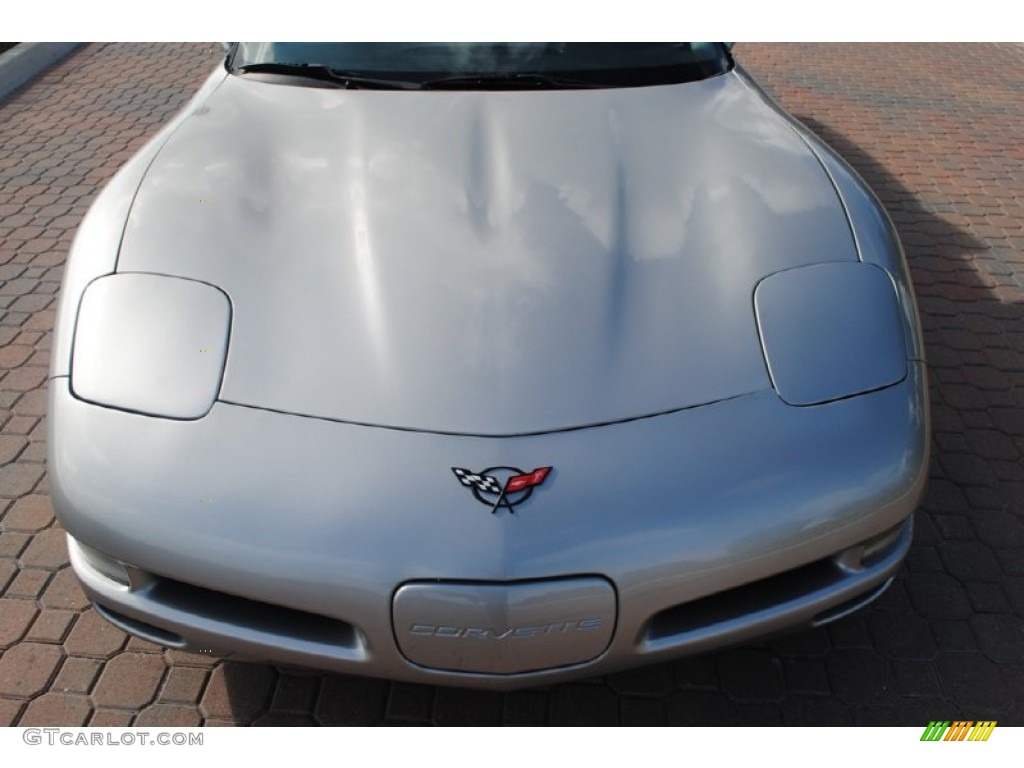 2004 Corvette Coupe - Machine Silver Metallic / Black photo #13