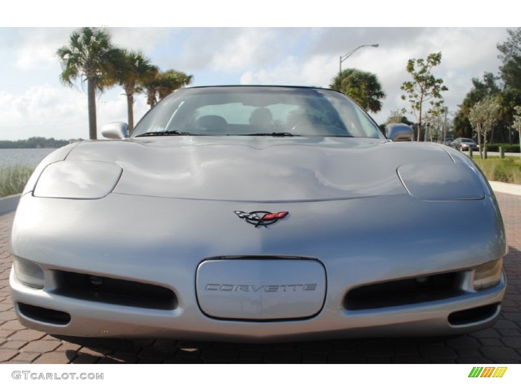 2004 Corvette Coupe - Machine Silver Metallic / Black photo #14