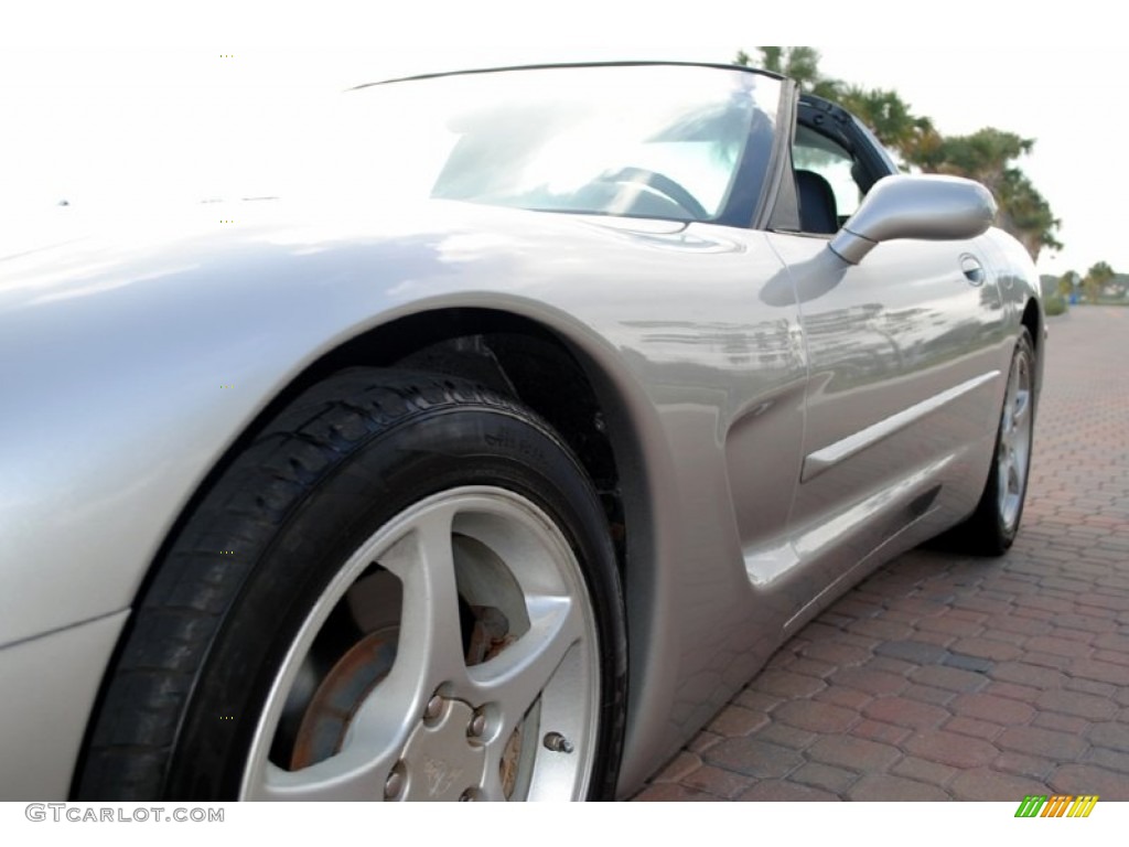 2004 Corvette Coupe - Machine Silver Metallic / Black photo #15