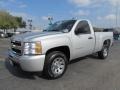 2010 Sheer Silver Metallic Chevrolet Silverado 1500 LS Regular Cab  photo #3