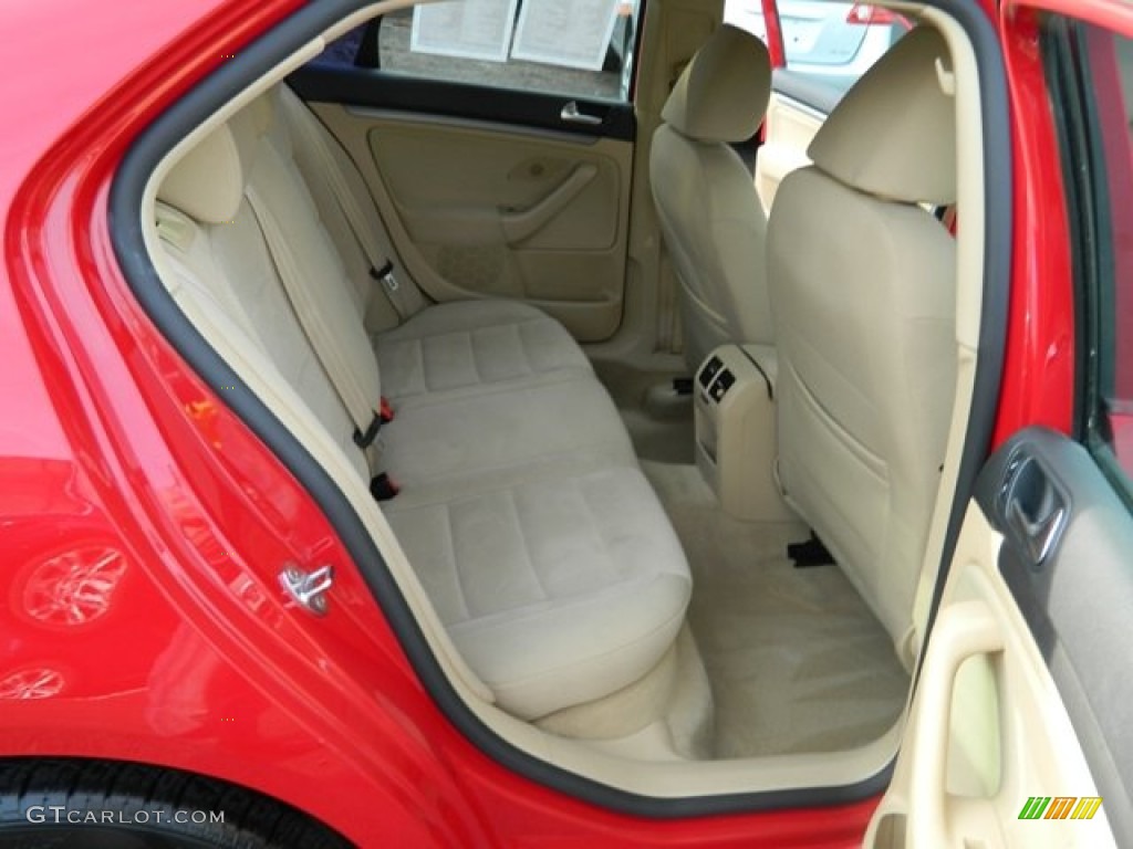 2009 Jetta S Sedan - Salsa Red / Pure Beige photo #17