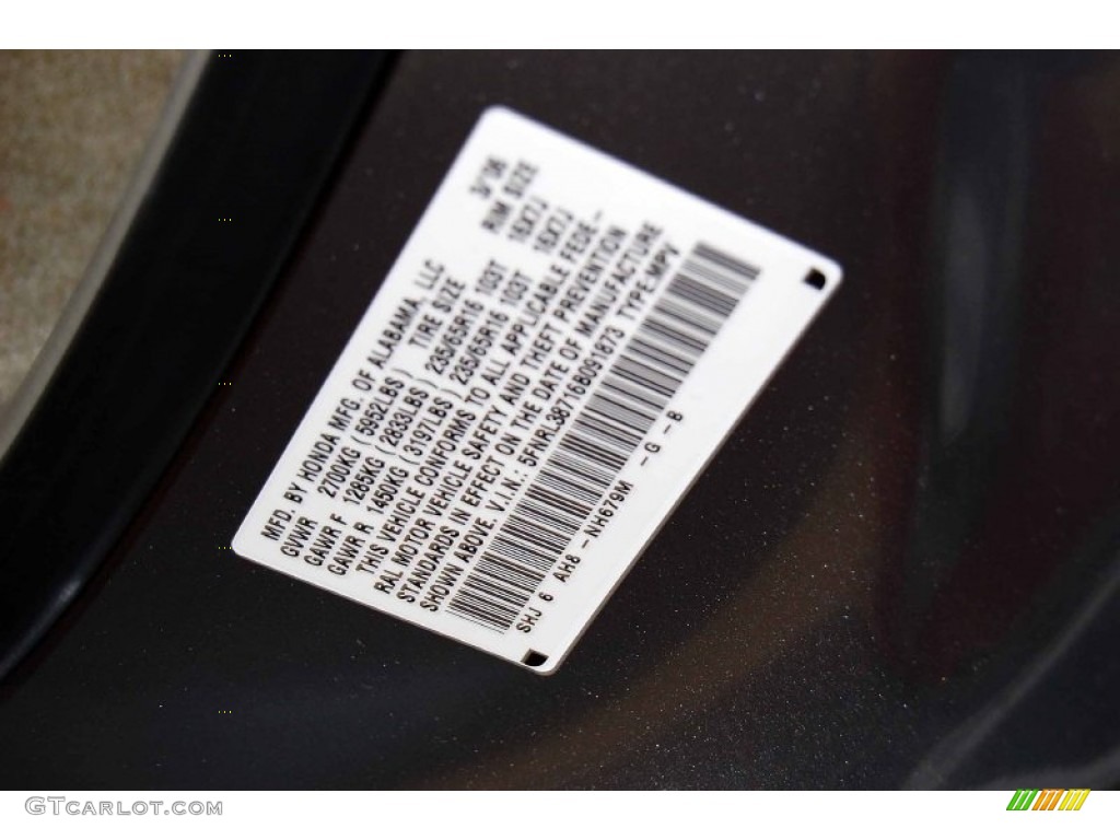 2006 Odyssey Color Code NH679M for Slate Green Metallic Photo #56567772