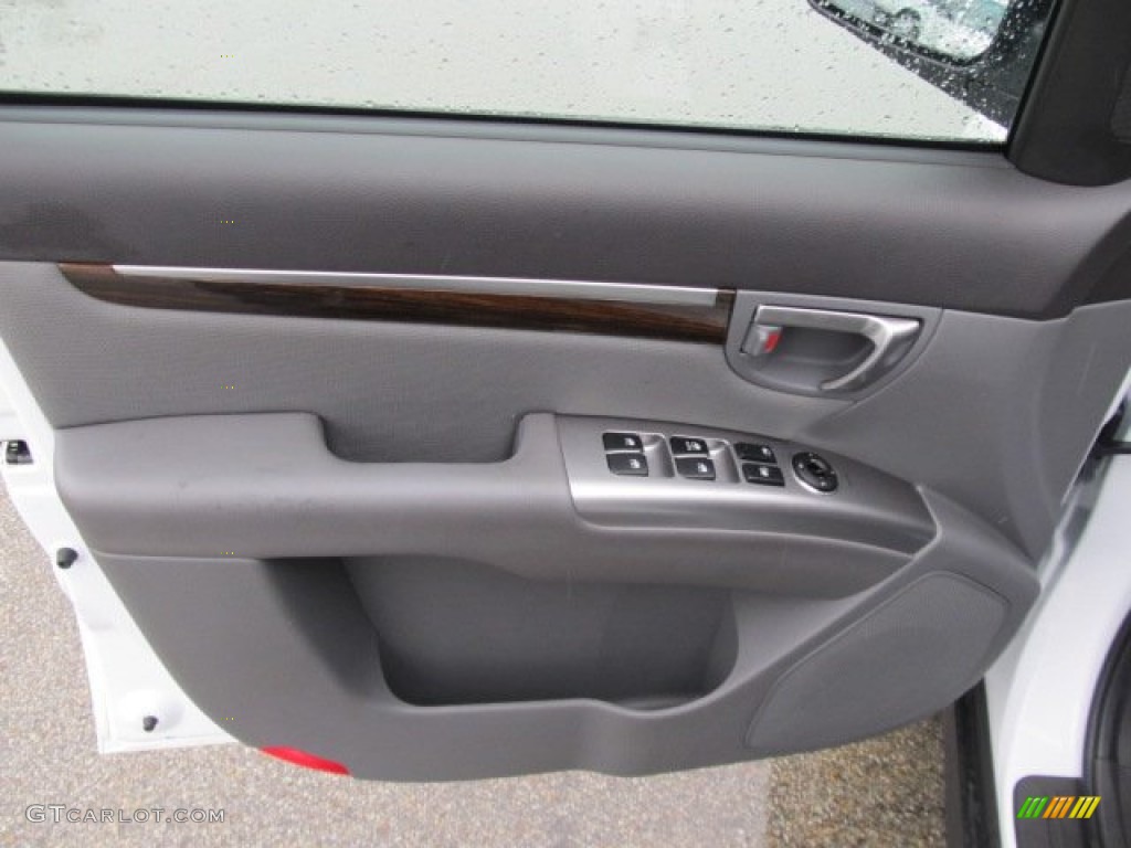2011 Hyundai Santa Fe GLS AWD Gray Door Panel Photo #56570001