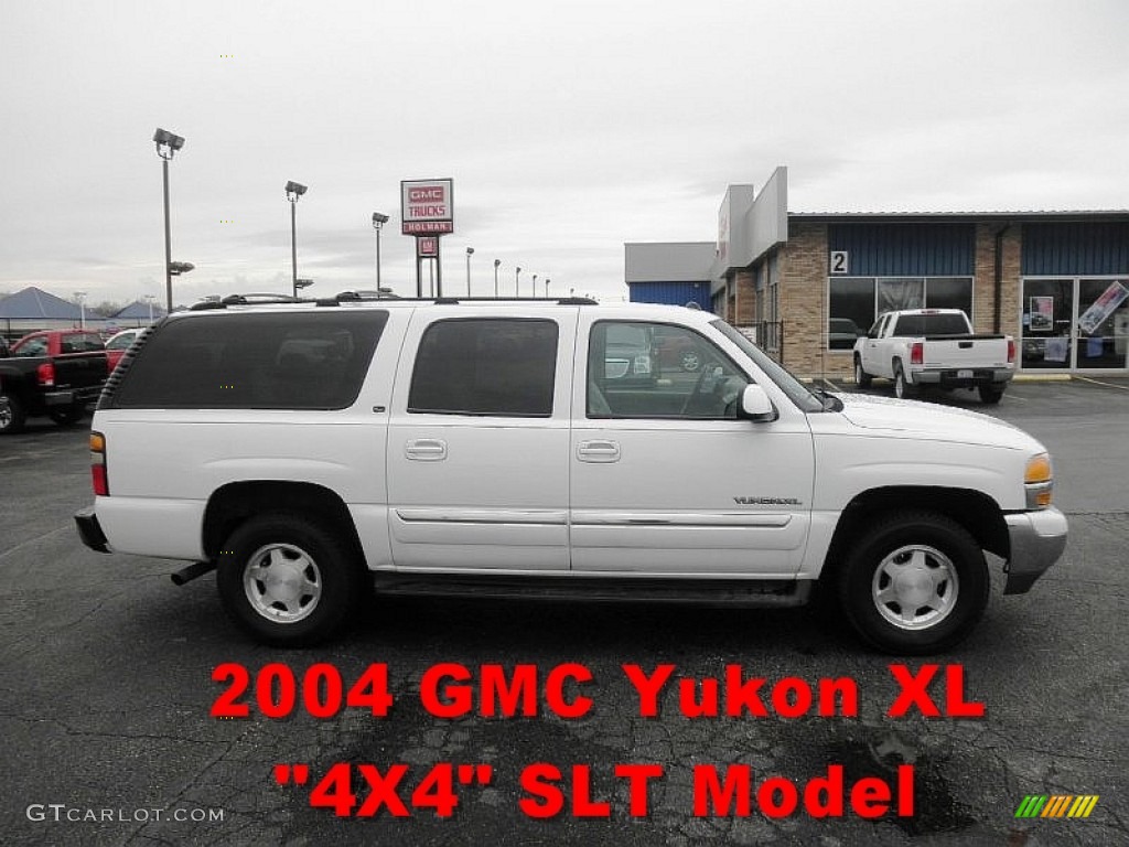 2004 Yukon XL 1500 SLT 4x4 - Summit White / Neutral/Shale photo #1