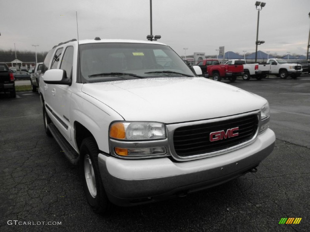 2004 Yukon XL 1500 SLT 4x4 - Summit White / Neutral/Shale photo #2