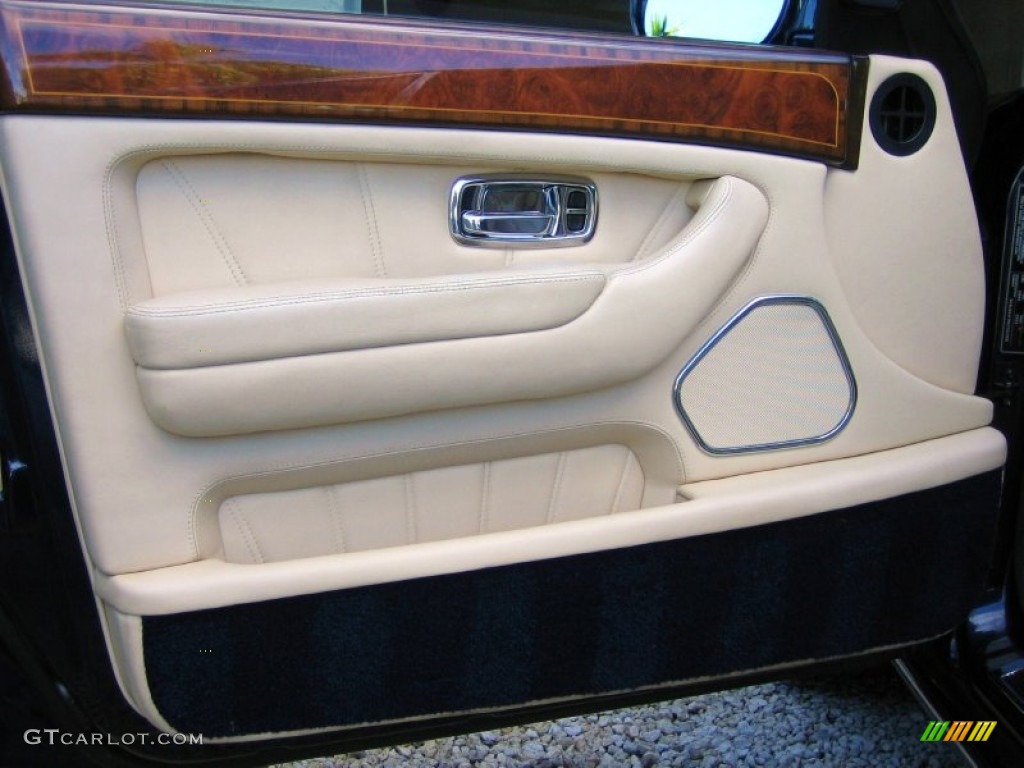 1999 Rolls-Royce Silver Seraph Standard Silver Seraph Model Beige/Navy Blue Door Panel Photo #56571432
