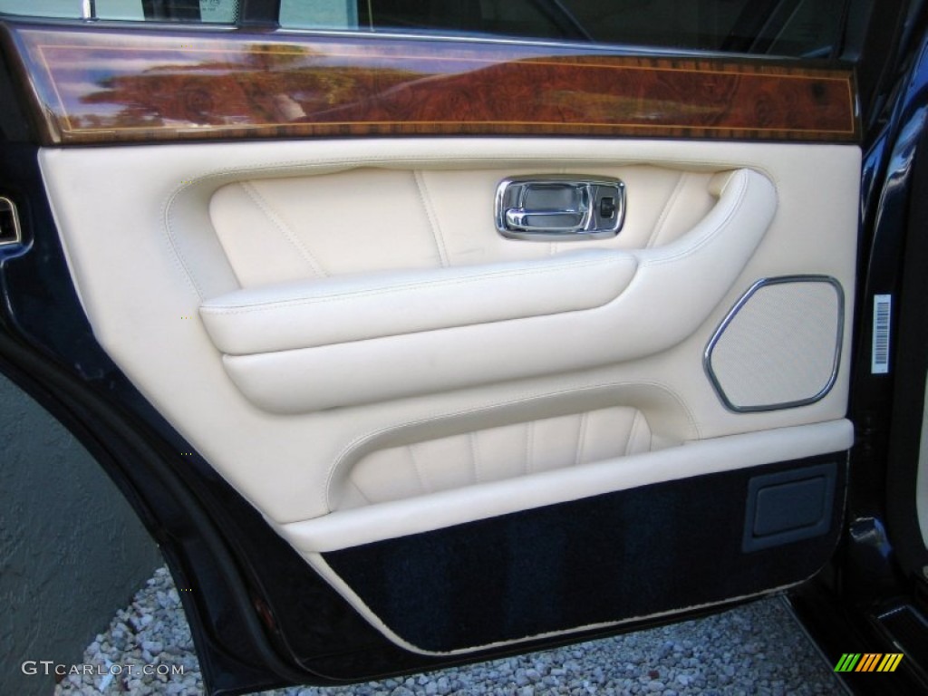 1999 Rolls-Royce Silver Seraph Standard Silver Seraph Model Beige/Navy Blue Door Panel Photo #56571438