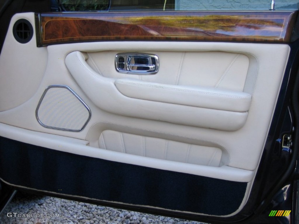 1999 Rolls-Royce Silver Seraph Standard Silver Seraph Model Beige/Navy Blue Door Panel Photo #56571450