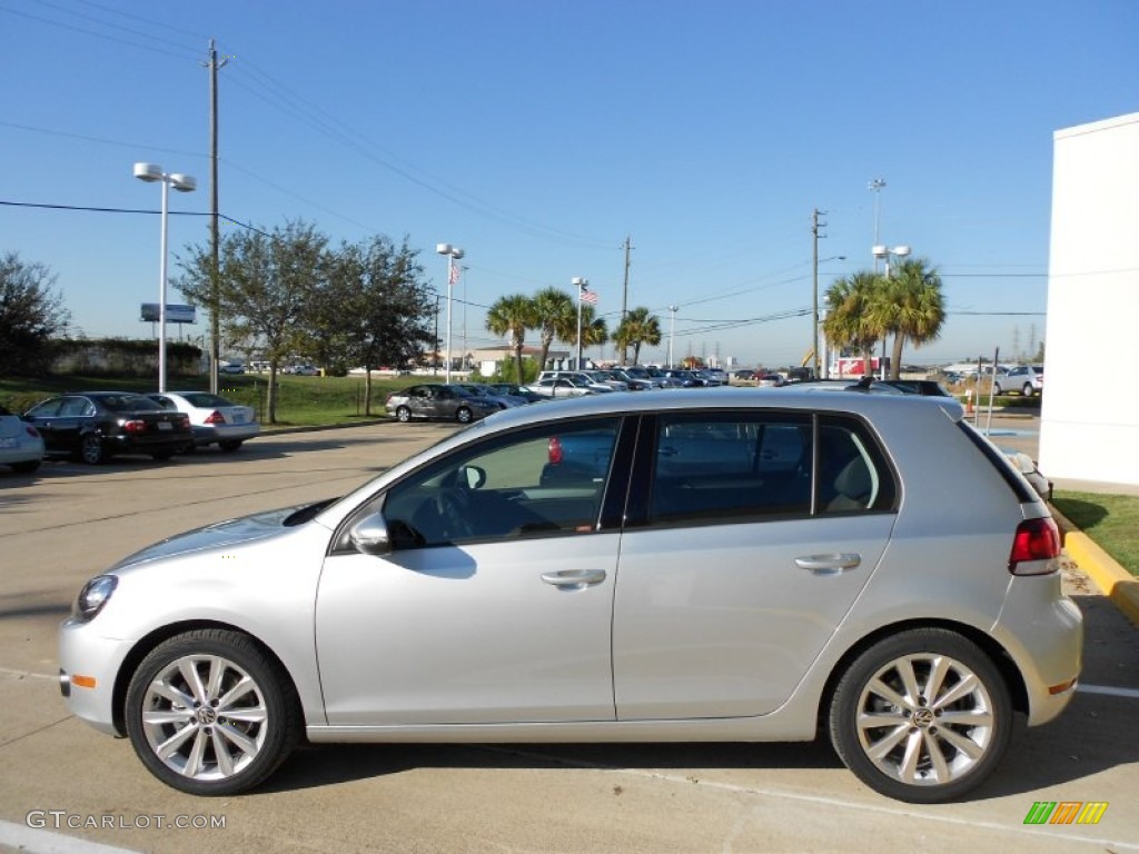 Reflex Silver Metallic 2012 Volkswagen Golf 4 Door TDI Exterior Photo #56572323