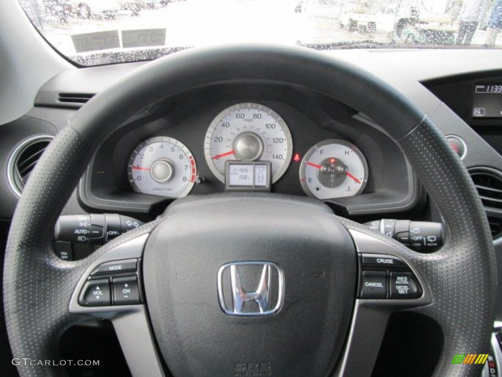 2011 Honda Pilot EX 4WD Black Steering Wheel Photo #56573173