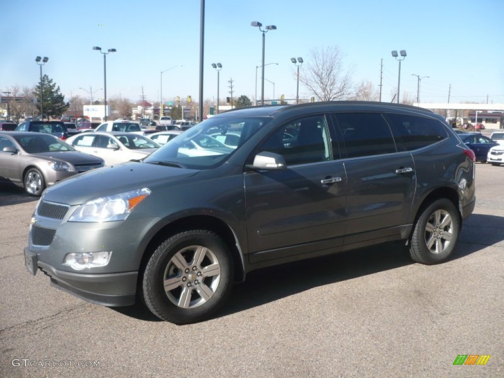 2011 Traverse LT AWD - Cyber Gray Metallic / Ebony/Ebony photo #2
