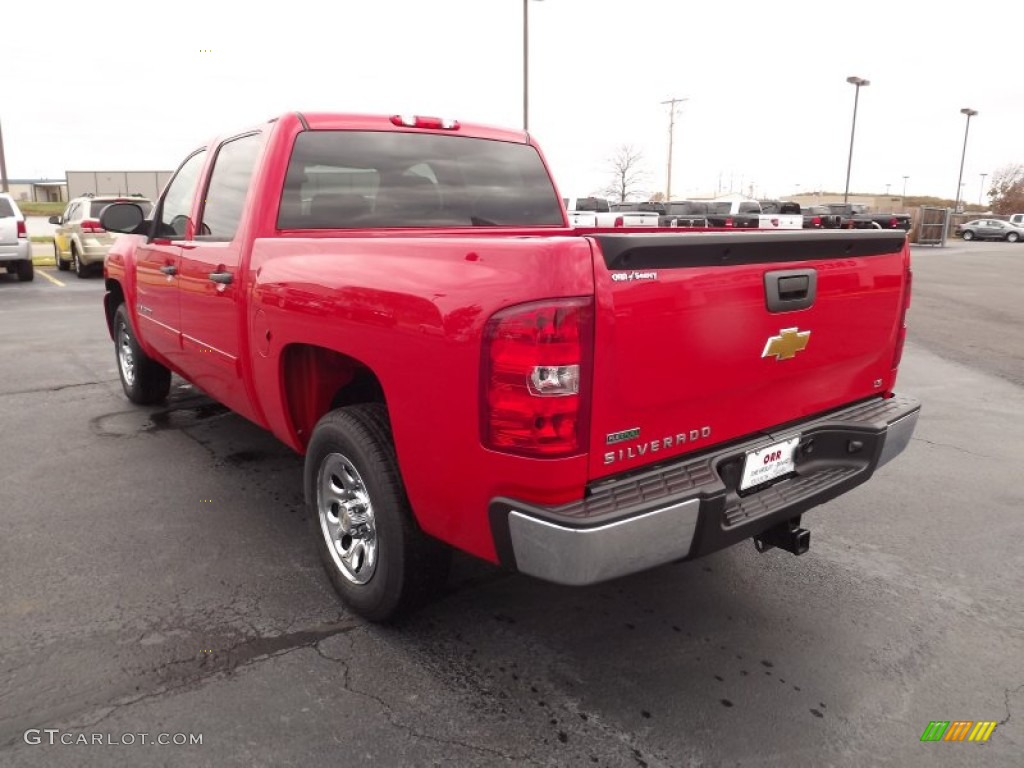 2011 Silverado 1500 LS Crew Cab - Victory Red / Dark Titanium photo #7