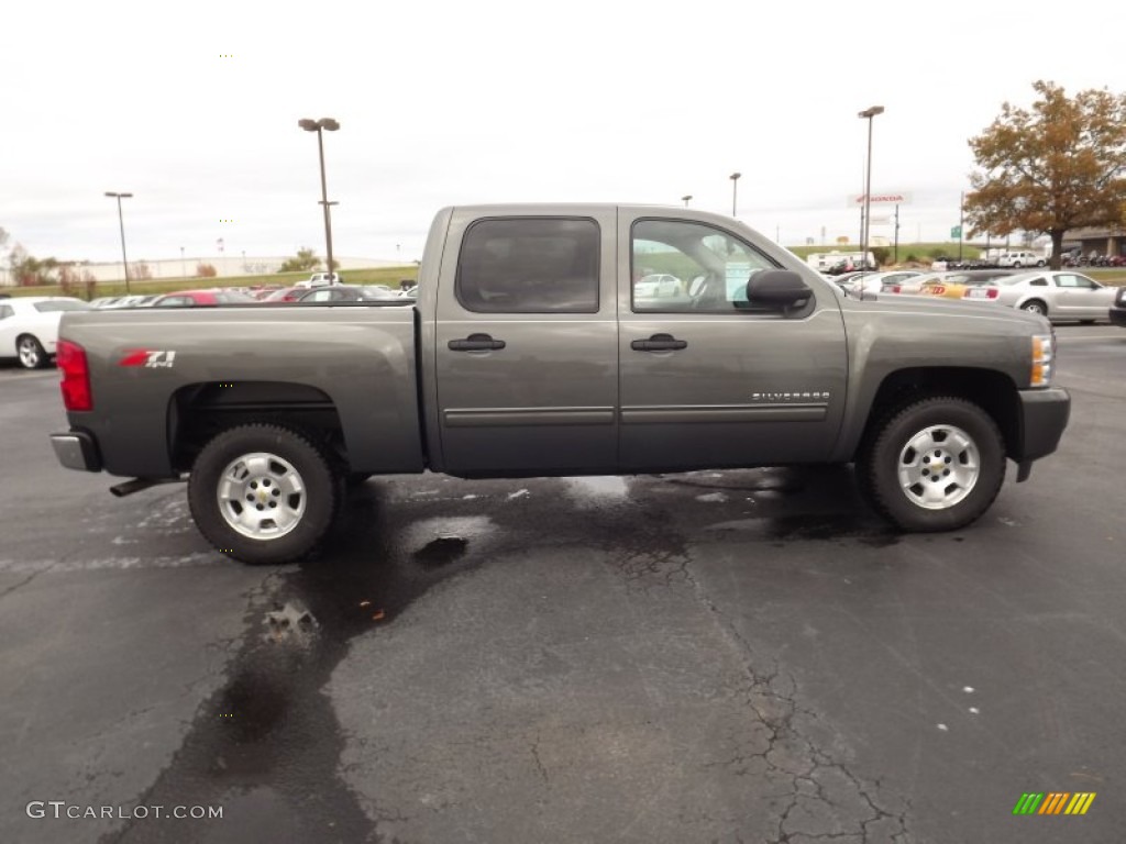 2011 Silverado 1500 LT Crew Cab 4x4 - Steel Green Metallic / Ebony photo #4