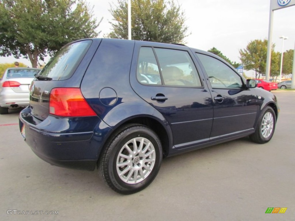 2005 Golf GL TDI 4 Door - Indigo Blue Metallic / Beige photo #5