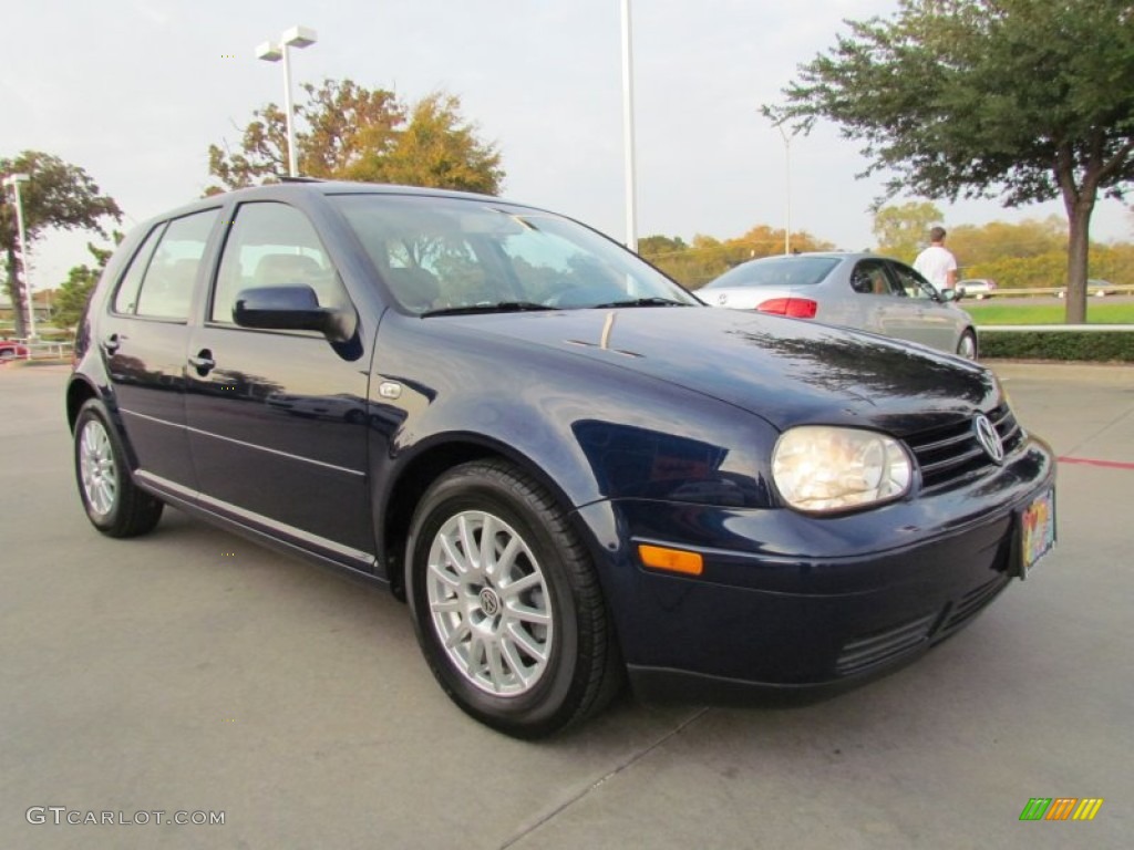 2005 Golf GL TDI 4 Door - Indigo Blue Metallic / Beige photo #7