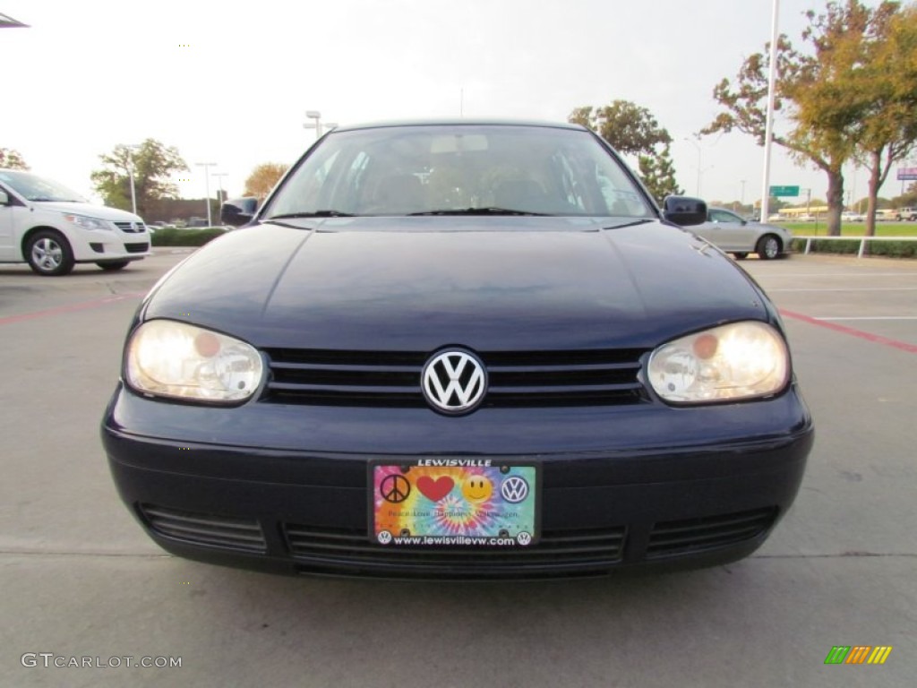 2005 Golf GL TDI 4 Door - Indigo Blue Metallic / Beige photo #8